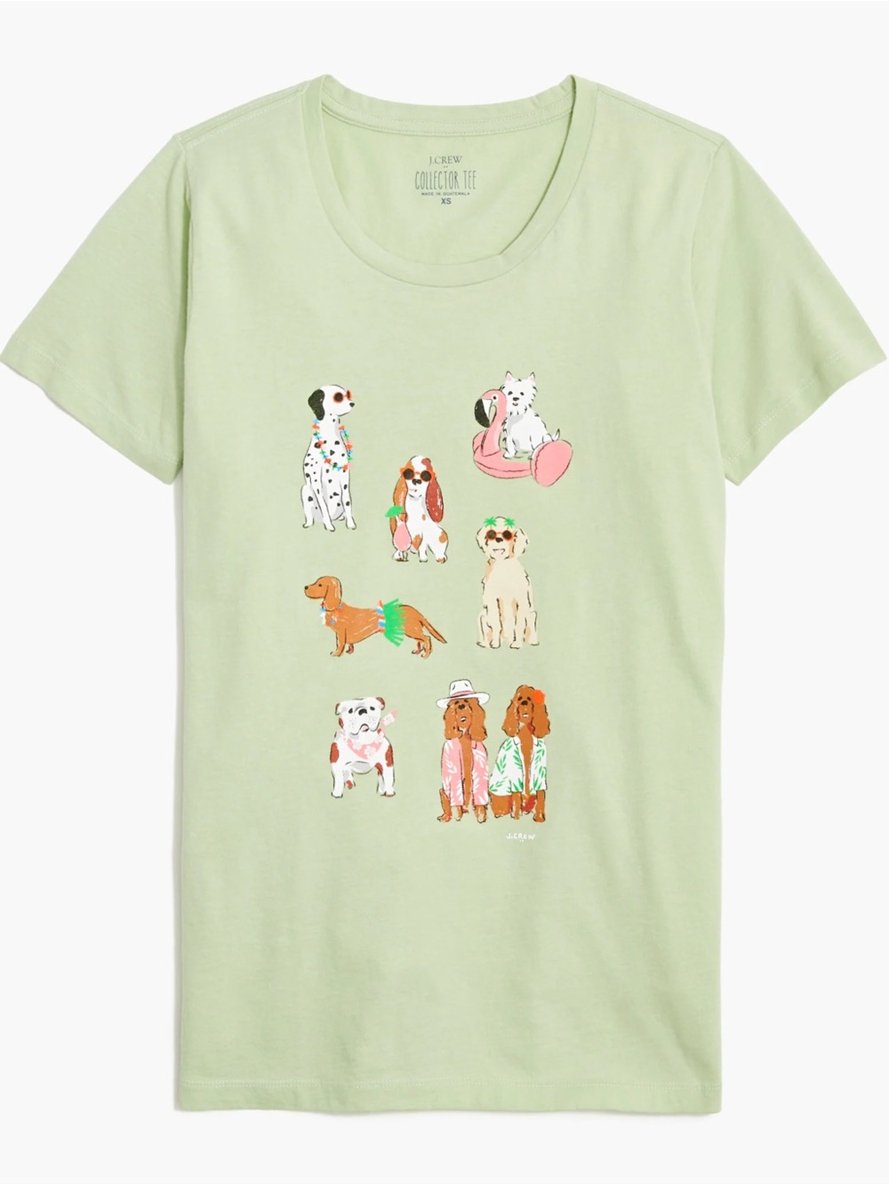 Crewcuts Sage Green Short Sleeve Tee - Girls M (8-9)